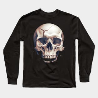 Broken Jaw Skull Long Sleeve T-Shirt